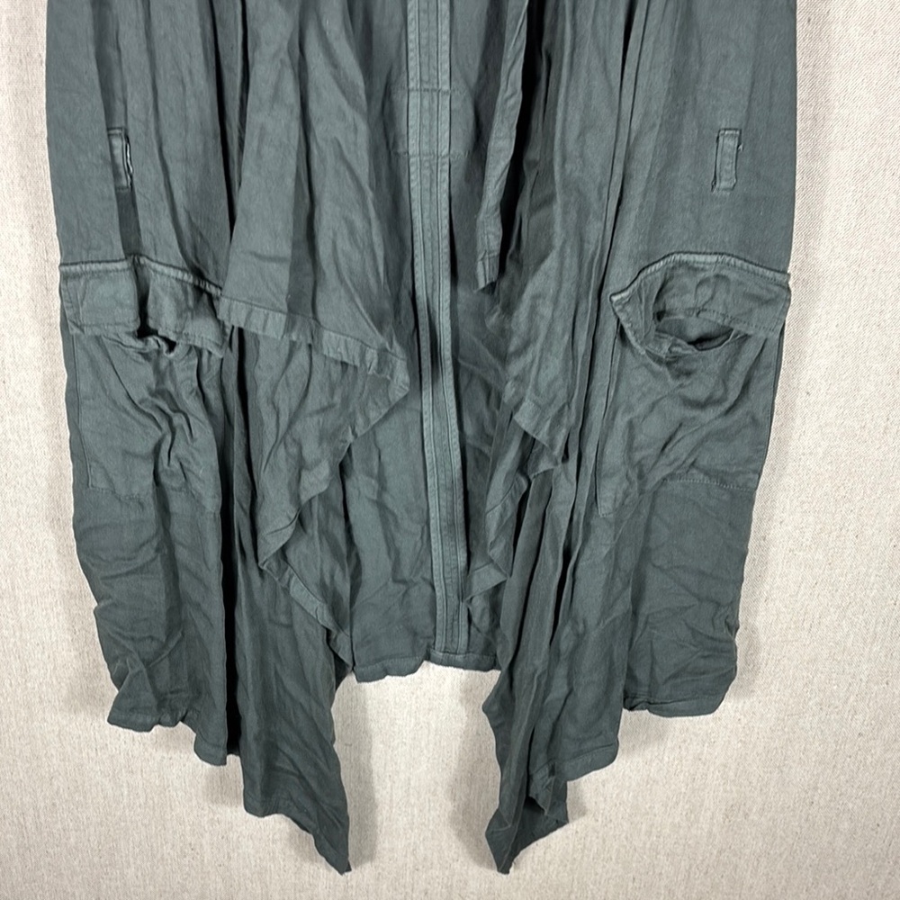 Ava & Viv > Dark Green Flowy Vest 2X - Picture 4 of 8